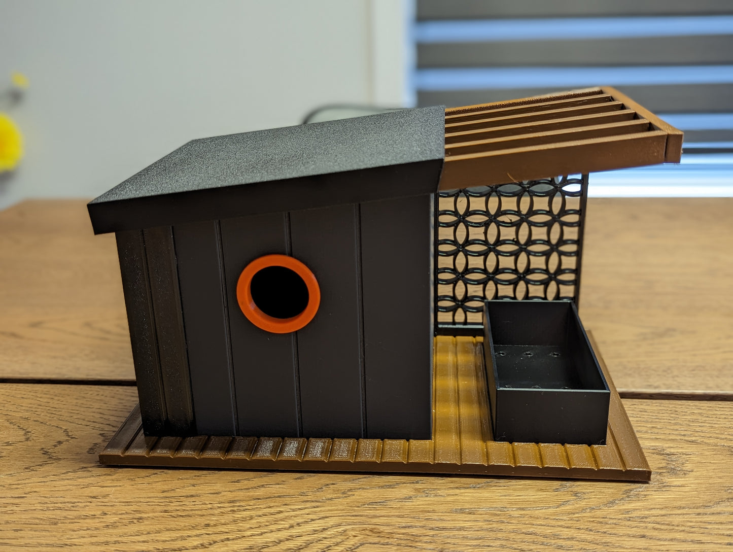 Mid-Century Modern Birdhouse – "The Ventura"