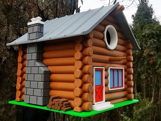 Log Cabin Birdhouse